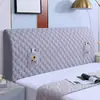 Funda de mesita de noche, transpirable y refrescante, totalmente elástica, ajuste universal para dormitorios, a prueba de polvo, acolchada, terciopelo piel de melocotón