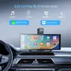 Pantalla portátil inalámbrica CarPlay sistema de navegación para salpicadero de coche cámara de salpicadero Android dispositivo todo en uno