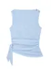 Comercio Exterior Transfronterizo Ropa de Mujer Verano 2026 Nuevo Estilo Europeo y Americano Moda Blusa de Popelina Adornada Top 7484104