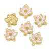 Colgante de Aleación Chapado en Oro Colgante para Collar DIY Estilo Chino Nudo de Bambú Amuleto de Bolsa de la Suerte Accesorios Antiguos de Esmalte Dorado