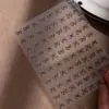 Adesivos para Unhas Artísticas de Laço Novos Pintados à Mão Preto e Branco Finos Resistentes Simples High-End DIY Branqueamento Decorações de Unhas