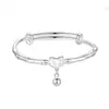 Nuevo Pulsera de Bambú Estilo Chino para Mujer Estilo Nacional Campana de Cierre de Seguridad Pulsera de Empuje y Tirón Sentido de Diseño Avanzado Pulsera Versátil para el Día a Día