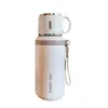Tampa Simples para Copo de Beber Garrafa Térmica Grande Capacidade Copo de Água de Aço Inoxidável Acessível Luxo Alta Gama Garrafa Térmica para Água Copo de Presente de Alta Gama
