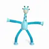 Juguete de jirafa retráctil con ventosa, jirafa extensible, juguete de descompresión, forma variada