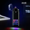 Encendedor recargable de doble arco con iluminación genial, color degradado, tipo encendedor a prueba de viento, tipo C, fabricante, venta al por mayor
