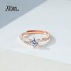 S925 Sterling Silver Carat Anel Oito Coração Feminino e Oito Flechas Zircon Proposta Anel Coreano Moda Presente para Namorada