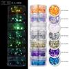 Traje de glitter transfronteiriço usando lantejoulas para nail art, areia movediça, joias de nail art DIY, cristal misto, cola de esmalte para unhas atacado