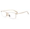 Montura de Gafas Cuadrada de Titanio Puro Estilo Similar de Jing Boran y Yang Chaoyue, Montura de Gafas de Alambre Dorado Nueva y de Moda