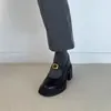 Versión de Piel de Oveja~ Mocasines Versátiles que Aumentan la Altura para Mujeres Bajitas, Zapatos de Cuero Retro de Correa Única con Suela Gruesa y Punta Redonda
