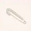 Broche creativo con hebilla anti-corrimiento para mujer, elegante, con diamantes de imitación de perla, para ropa, cárdigan, pantalones