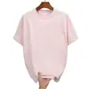 Camiseta Masculina de Verão Personalizável Estilo Novo Transfronteiriço 230g Cor Sólida Peso Pesado Manga Curta Fina Macia Amiga da Pele Top