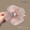 Presilha de Garra Flor Rosa Feminina Presilha de Cabelo Pérola de Alta Qualidade Parte de Trás da Cabeça Cabelo Médio Volume de Cabelo Menos Penteado Presilha Tubarão Acessórios de Cabelo