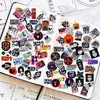 140 piezas de pegatinas para mini planificador de rock de la temporada 2 de la banda KISS. Pegatinas decorativas creativas para planificador DIY para ventas transfronterizas