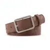Cinturón Versátil Simple Nuevo Estilo Coreano con Hebilla Cuadrada, Cuero PU de Alta Calidad, Cinturón Versátil Simple Casual Nuevo para Hombre