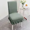 Funda de silla universal para cuatro estaciones para uso en el hogar, respaldo antideslizante todo en uno, funda de silla de comedor integrada, elástica y engrosada