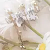 Colgante Lz Joyería para Uñas de Aleación Estilo Oscuro Flor Corazón Telaraña Cadena Borla Estrella de Mar Cruz Uña