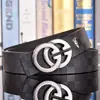 Cinturón de Cuero para Hombre de Moda Celebridad de Internet Tiktok Cinturón de Piel de Vaca Casual para Hombre Transfronterizo Cinturón Negro para Pantalones Hombres Cuadros
