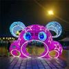 Lámpara LED con forma de oso de anime para parque, patio, piscina, boda, decorativa, paisaje, lámpara de animal artificial