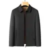 Chaqueta acolchada de algodón para hombre con relleno de lana y seda de morera, adecuada para otoño e invierno, estilo business casual, diseñada para hombres de mediana edad y mayores, disponible en tallas grandes M-7X