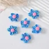 Lindos Accesorios de Flor de Cinco Pétalos de Tela de Seda Accesorios de Flores Hechos a Mano DIY para Niños Accesorios Creativos de Ropa de Dibujos Animados