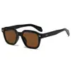 Nuevas gafas de sol cuadradas clásicas europeas y americanas para hombre y mujer, con detalles de remaches, modernas y versátiles, gafas de sol personalizadas para exteriores casuales