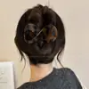 Pinza para el Cabello de Acetato de Alta Gama con Nácar, Pasador Plano Curvo Que No Lastima la Parte Posterior de la Cabeza, Pinza Grande para Peinados Recogidos, Accesorio para el Cabello de Pico de Pato