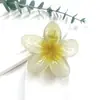 Novedad Pinza de Flor de Huevo Pinza de Pelo de Flor de Colores Retro Europea y Americana Pinza Lateral para Cabello de Mujer Pinza de Tiburón para Media Cabeza