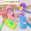 Bolsa Balde Mini Fofa, Porta-Moedas Balde Portátil, Bolsa de Moedas de Silicone, Bolsa para Fone de Ouvido e Cosméticos, Chaveiro Pingente