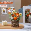 Regalo de Cumpleaños para Niñas de Temporada de Graduación: Flores de Hilo Tejido, Ramo de Flores Eternas, Girasol Práctico Hecho a Mano Producto Terminado