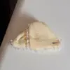 Presilha de Garra Triangular com Renda Estilo Coreano Presilha de Cabelo de Tecido de Alta Qualidade para Mulheres Penteado Completo para a Parte de Trás da Cabeça Presilha Tubarão Acessórios de Cabelo