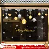 Pegatinas Estáticas de Papá Noel y Árbol de Navidad para Ventanas, Pegatinas para Puertas de Vidrio, Calcomanías para Ventanas, Decoraciones Navideñas, Montaje de Escena