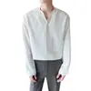 Camisa de manga larga para hombre, nueva camisa de verano, fina y moderna, de marca, color negro, 2022