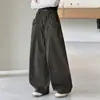 Pantalones Cortos de Pierna Ancha para Niñas 2026 Nuevo Estilo Coreano Cintura Alta Adelgazantes de Pierna Ancha Para Niños Medianos y Mayores Versátiles Para Estudiantes de Primaria y Secundaria Pantalones Casuales