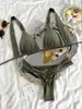 Conjunto de Bikini Triángulo con Cuello Halter Europeo y Americano para Mujer, Tanga con Volantes de Cintura Alta, Traje de Baño de Dos Piezas para Vacaciones en la Playa