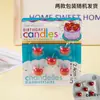 Versión Coreana de Vela de Cereza Decoraciones para Pastel de Cumpleaños Adornos Vela de Cumpleaños Simulada de Cereza Decoración para Hornear Postres
