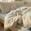 Conjunto de cuatro piezas de encaje fresco estilo francés de grado A para maternidad e infantil, algodón puro lavado, conjunto de tres piezas para estudiante con ribete de encaje 4