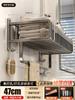 Toallero Nuoqing toallero de baño estante de almacenamiento para inodoro estante integrado de aluminio espacial herrajes colgantes gris plomizo
