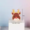 Produtos Novos Transfronteiriços Artesanato de Madeira de Natal Enfeites Centro de Mesa de Jantar em Casa Decorações de Alce Boneco de Gengibre Atacado
