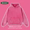 Nuevo Sudadera con Capucha Pesada Lavada Vintage 500G Marca de Moda Americana Retro Unisex Tie-Dye Holgada