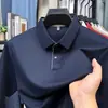 Camisa Polo Casual de Moda Trendy para Hombre Verano 2025, Elegante Casual Delgado Color Sólido Manga Corta, Una Pieza Envío Directo