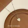 Collar de Luna de Color Fantasma Estilo Coreano Amor Ins Avanzado Lujo Ligero Super Brillante Superpuesto Cadena de Clavícula Dulce y Suave Francesa