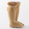 Calcetines para Niños de Terciopelo Español con Lazo Grande, Primavera 2025, Calcetines para Bebé, Calcetines de Princesa para Bebé