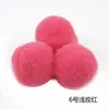 Ponto 1,5cm cor bola de pelo alta elástica feita à mão diy acessórios de bola de pelúcia fábrica de brinquedos acessórios de bola de pelo