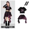 Ropa para Niñas de Danza Jazz Dulce Cool Moda Ropa de Pasarela Moderna para Niñas Lazo para Niños Ropa de Actuación Jazz para Niños Verano