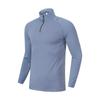 Código Europeo Ropa Deportiva Elástica Transfronteriza para Fitness al Aire Libre Cuello Alto Mallas de Entrenamiento para Hombre y Mujer Pareja Cuello Medio Alto Cremallera Larga