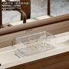 Caja de almacenamiento para juegos de té, a prueba de polvo, taza de té Kung Fu, tetera con tapa, caja de almacenamiento de escritorio apilable transparente, estante para guardar tazas