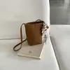 Bolso Cubo Cilíndrico Nuevo Primavera/Verano 2026 Estilo Coreano Versátil Piel Suave de PU Bolso de Hombro de Moda Color Sólido Bolso Cruzado para Mujer