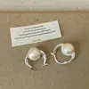 Pendientes de Perla de Algodón Casuales y Versátiles para Mujer, Nicho de Alta Gama con Estilo, Pendientes y Aretes Exquisitos de Moda Tendencia Versátiles