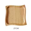 Precio de Fábrica Venta Directa Plato de Madera Platos de Fondo Grueso Platos Platos Creativos para Snacks Plato para Frutas Plato para Pasteles Vajilla