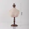 Soporte de exhibición de collar para cuello de retrato, soporte para collares, soporte para accesorios de joyería y sombreros, toalla para babas de mascotas para sesión de fotos en vivo